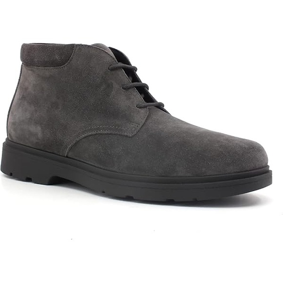 Geox Men's Gray Suede Shoes - Picture 1 of 8
